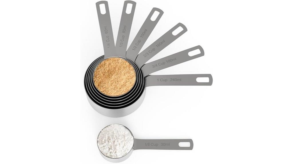 stainless steel measuring cups
