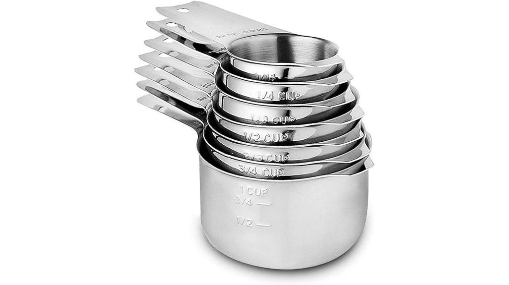 stainless steel measuring cups
