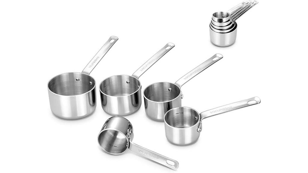 stainless steel measuring cups