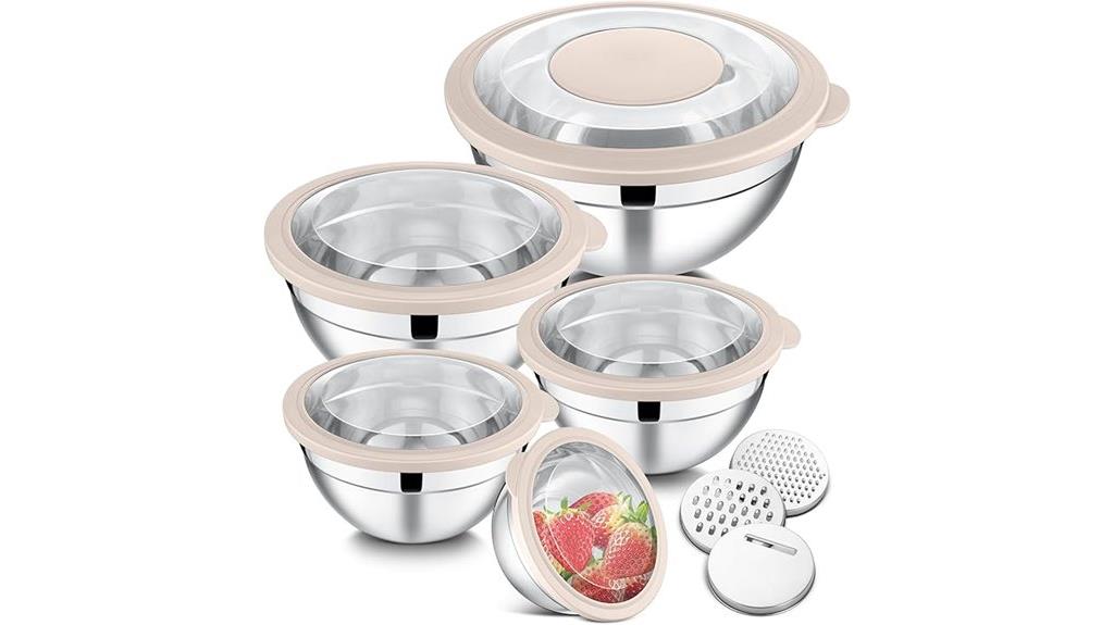 stainless steel mixing bowls
