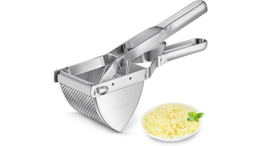 stainless steel potato ricer