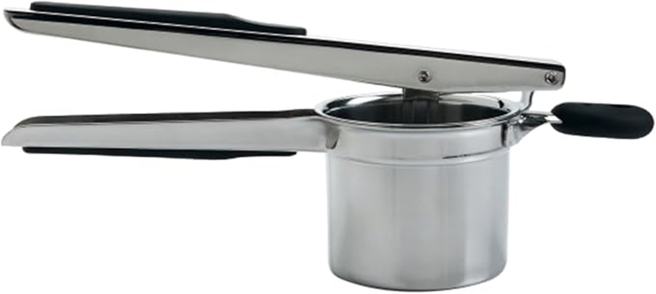 stainless steel potato ricer