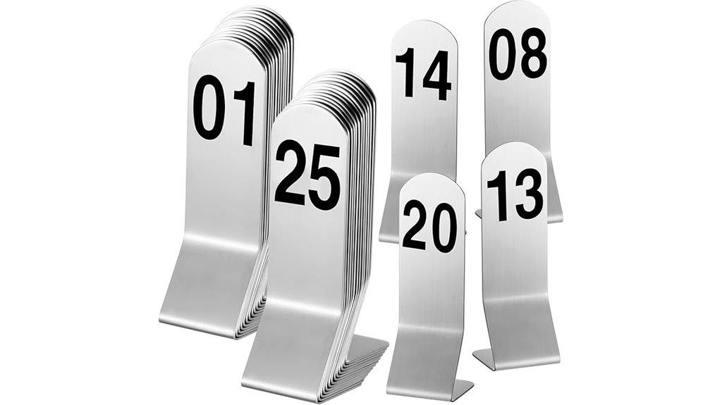 stainless steel reception stands