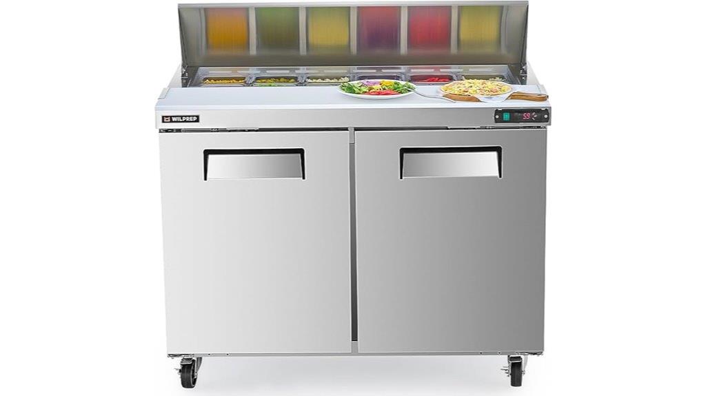 stainless steel sandwich prep