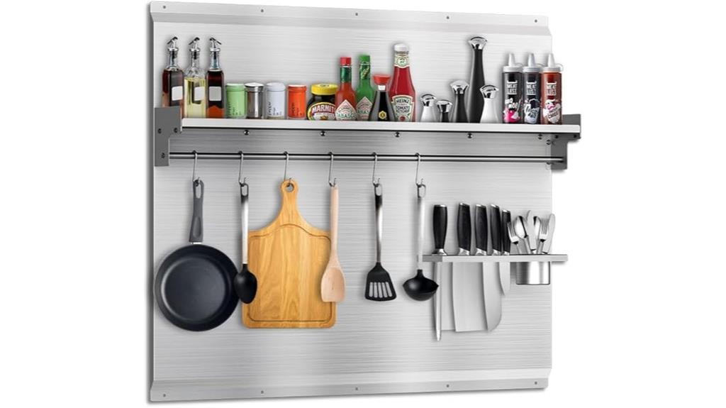 stainless steel shelf storage