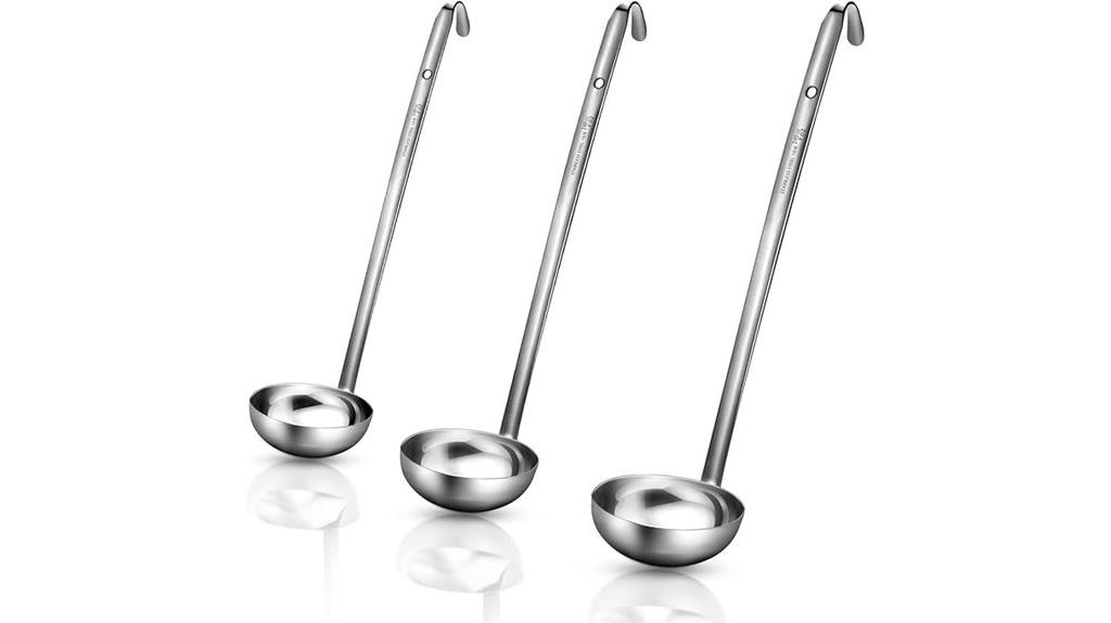 stainless steel soup ladle
