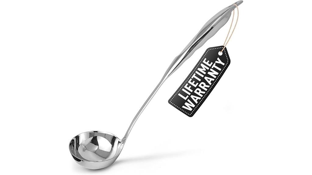 stainless steel soup ladle
