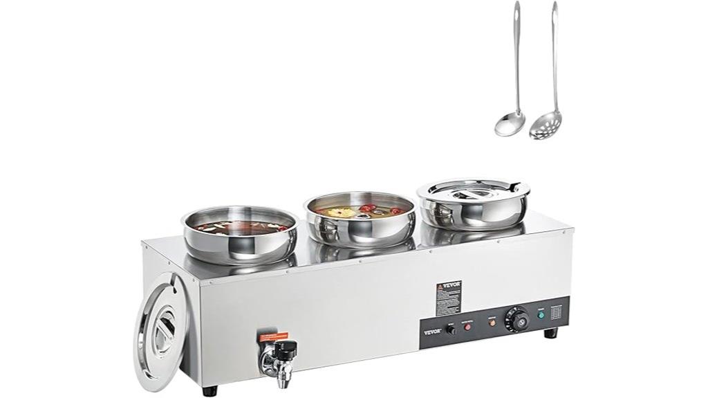 stainless steel soup warmer