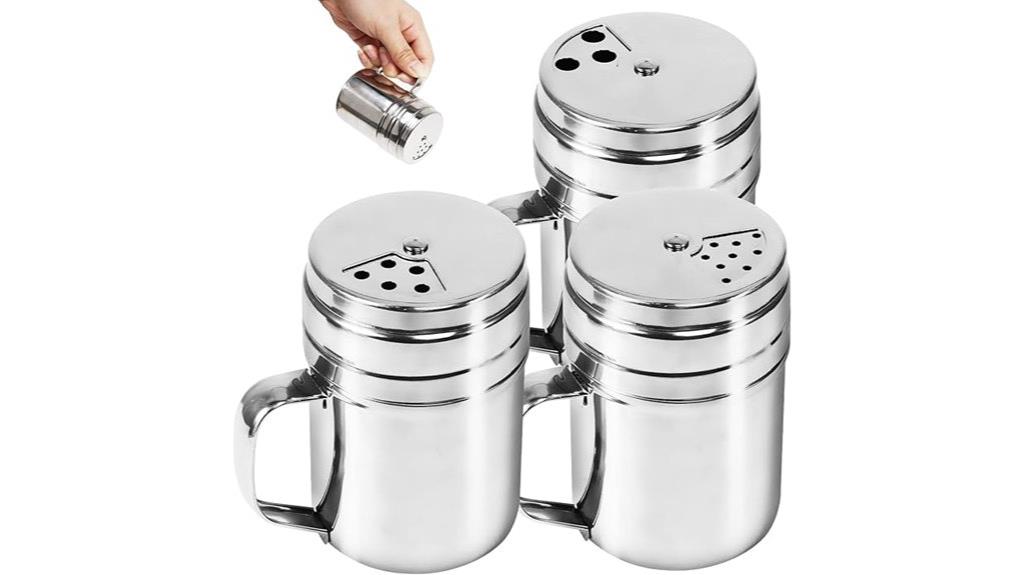 stainless steel spice shakers