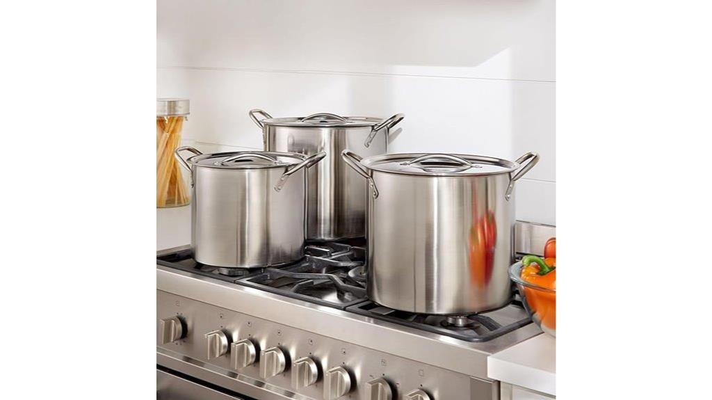 stainless steel stockpot set