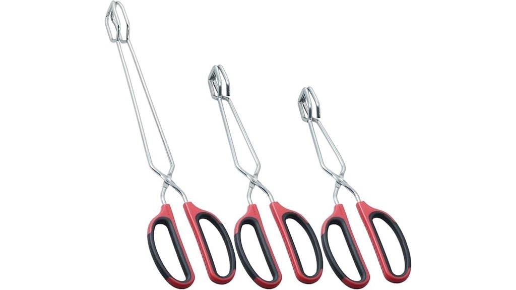 stainless steel tongs set