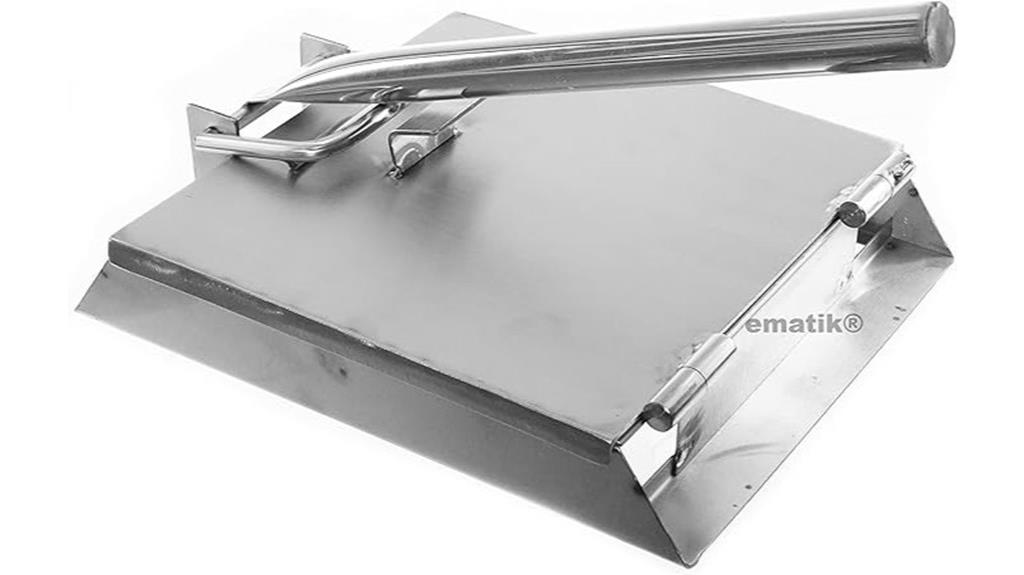 stainless steel tortilla press
