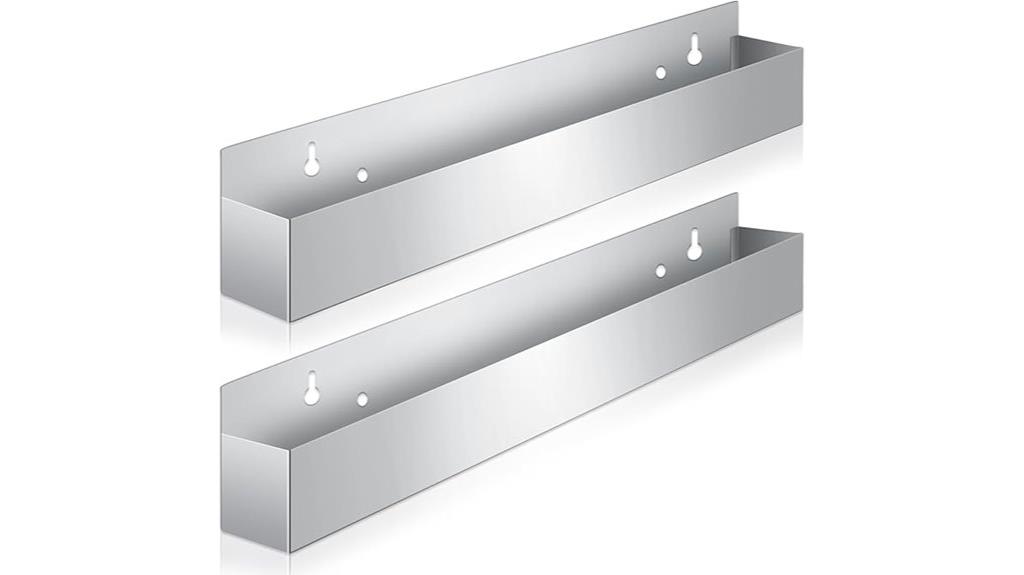stainless steel wall shelf