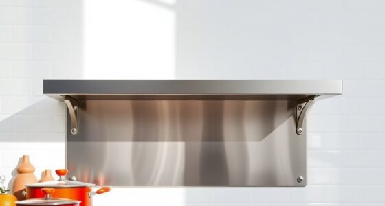 stylish durable stainless steel backsplashes
