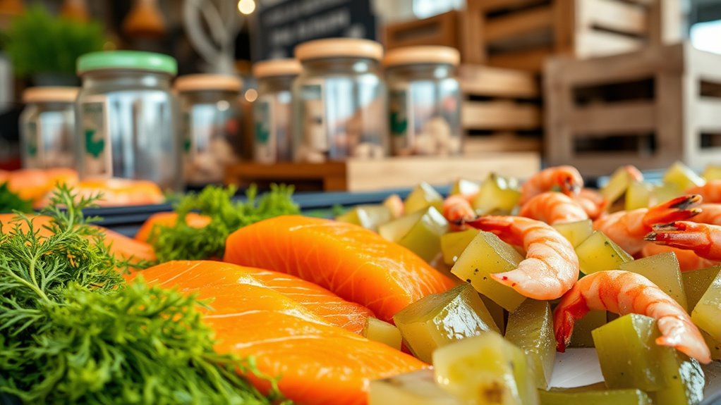 sustainable seafood and plant based