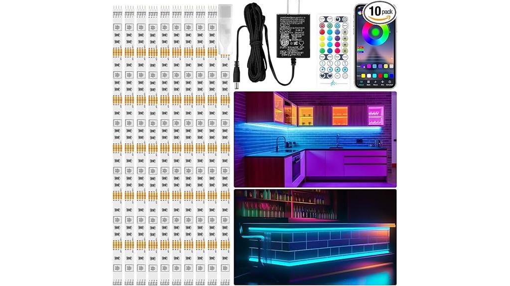 ten rgb cabinet lights