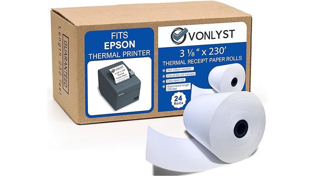 three eighths inch thermal rolls