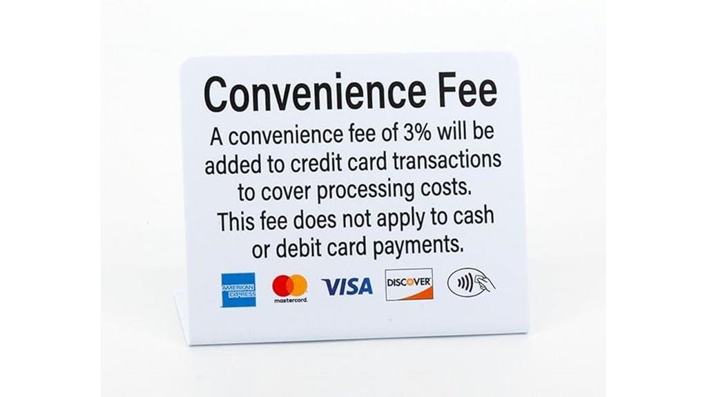 three pack payment signs