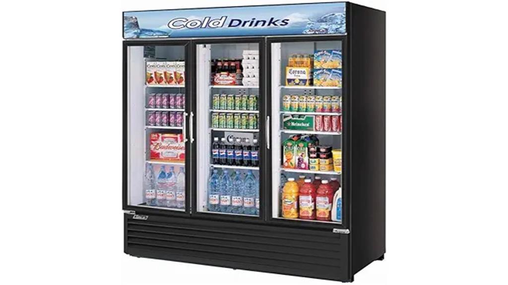 three section refrigerated merchandiser