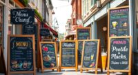 top chalkboard sign a frames