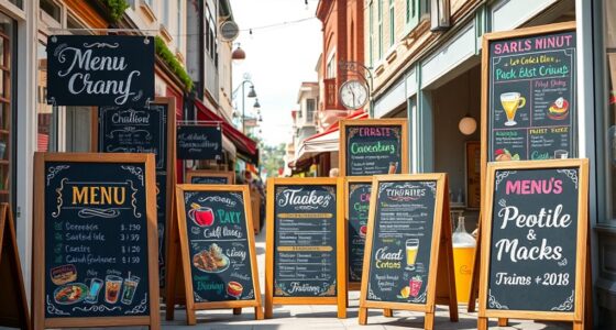 top chalkboard sign a frames