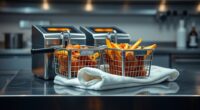 top double basket fryers