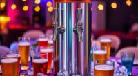 top dual faucet beer towers