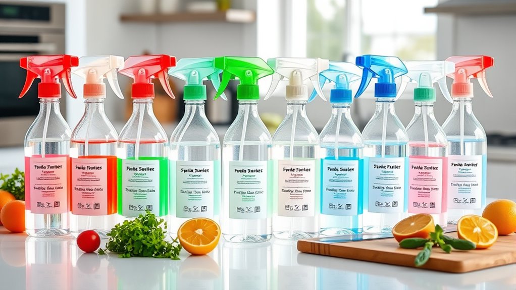 top food safe sanitizer bottles