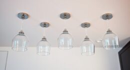 top glass rack ceiling mounts