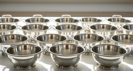 top large stainless steel strainers