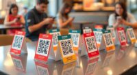 top qr code tent cards