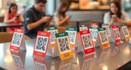 top qr code tent cards