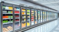 top refrigerated glass displays