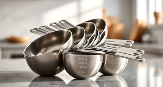 top stainless steel measuring cups