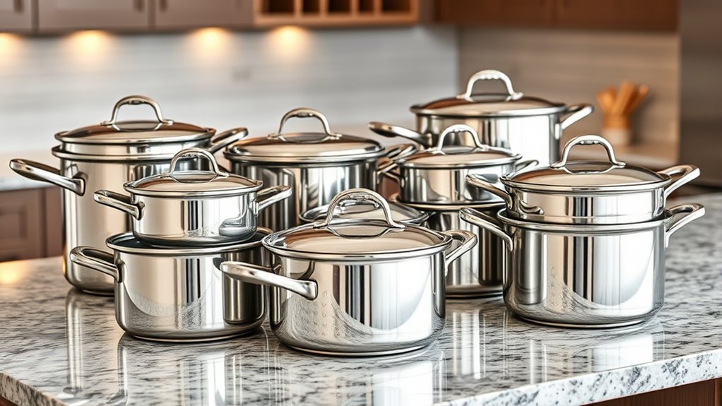 top stainless steel stock pots
