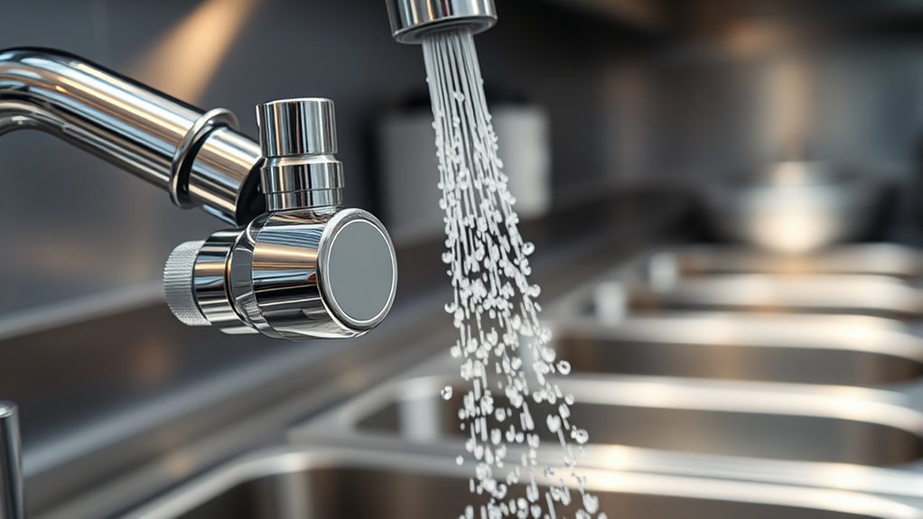 top water saving spray valves