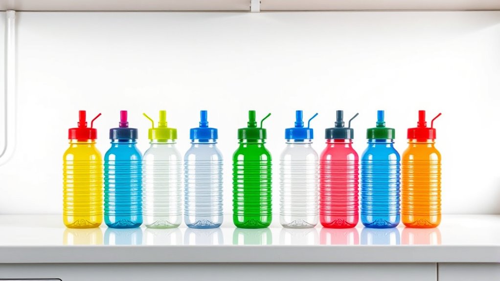 top wide mouth squeeze bottles