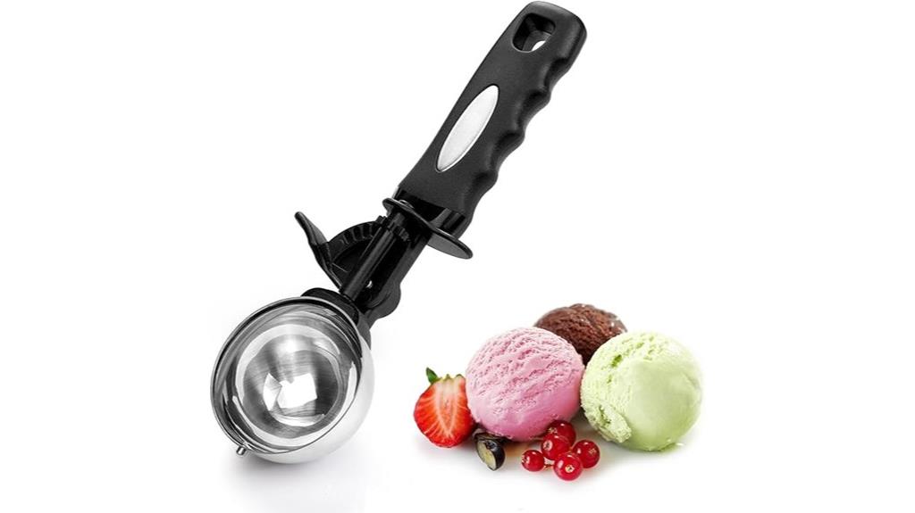 trigger operated cookie scoop