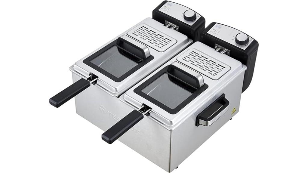 two basket deep fryer