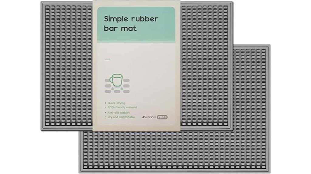 two pack outdoor bar mats