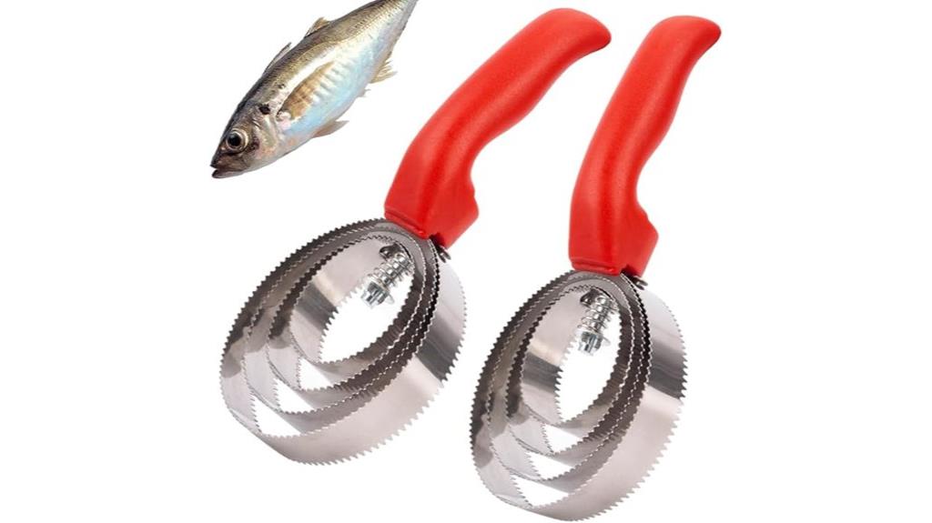 two pack stainless steel fish scalers