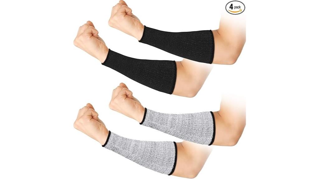 two pairs cut resistant sleeves