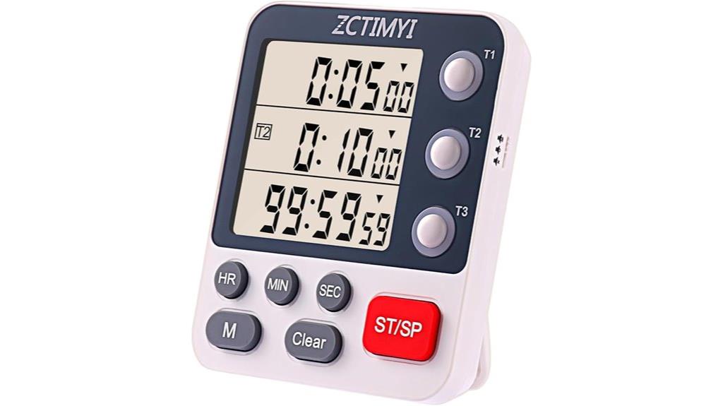 two separate kitchen timers