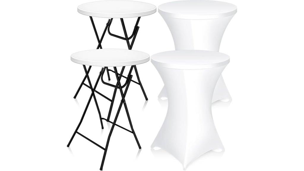 two sets high top tables