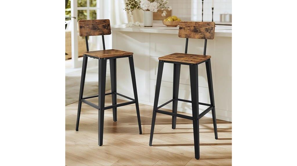 two vasagle bar stools