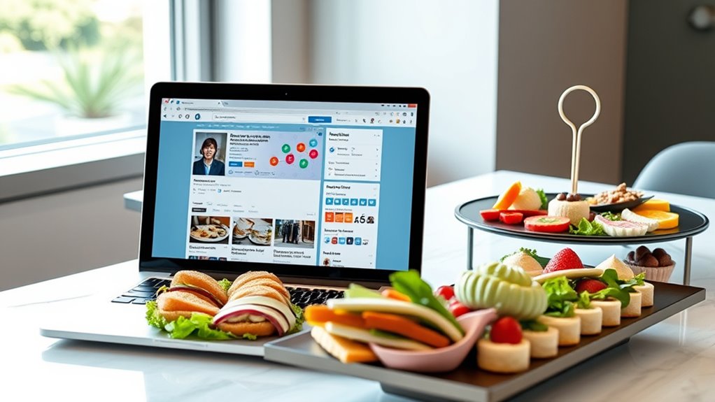 using linkedin for catering