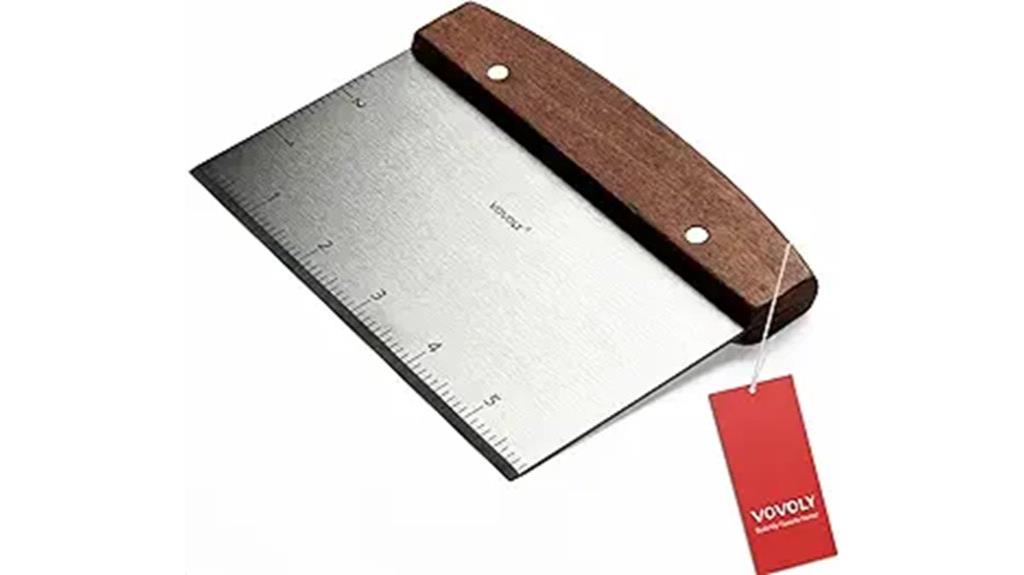 versatile bread pizza scraper