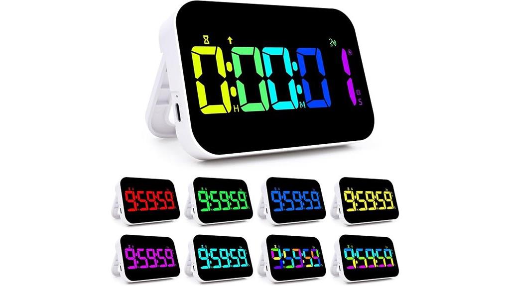 voice activated rgb kitchen timer