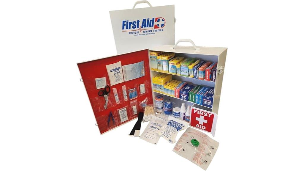 wall mount steel first aid
