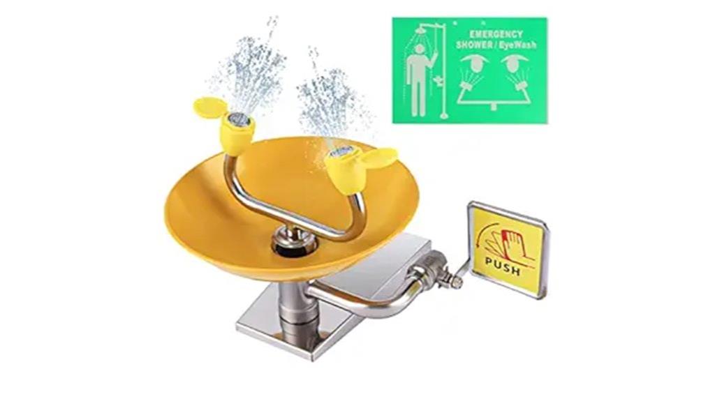 wall mounted eye wash